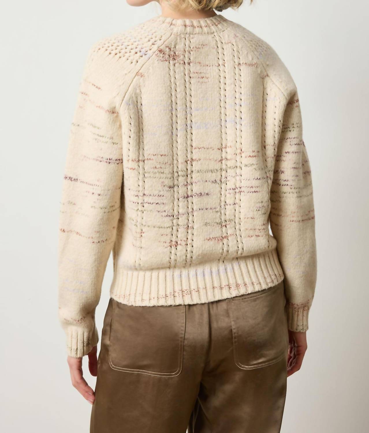 Lilla P - Open Stitch Crewneck Sweater