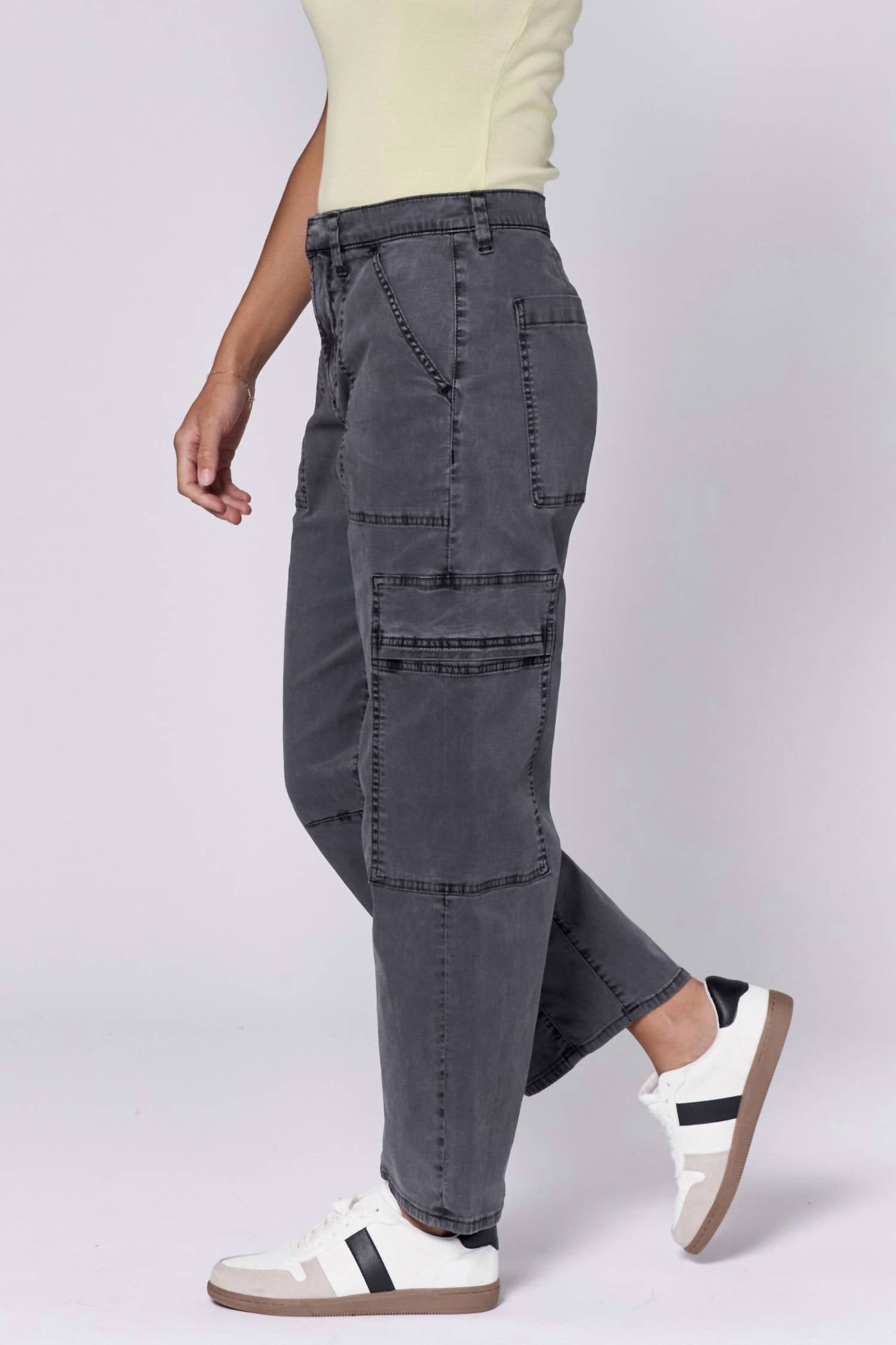 Dear John Denim - Lasso High Rise Cropped Baggy Fit Pants