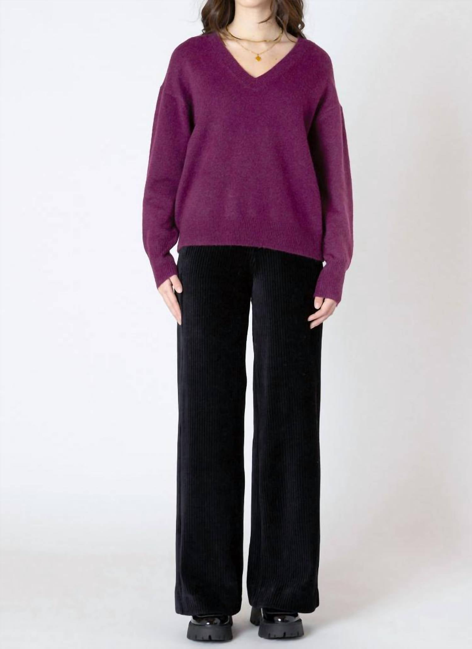 Dex Clothing - V Neck Knit Sweater
