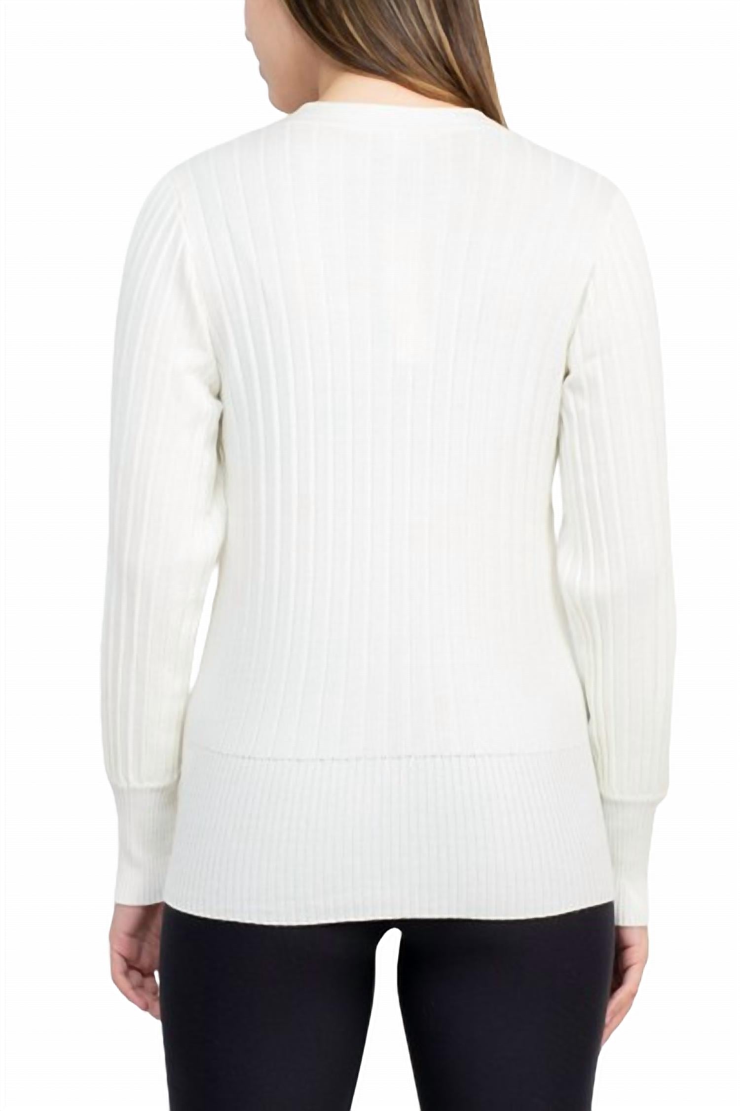 Cyrus - V-neck Button Down Long Sleeve Knit Cardigan
