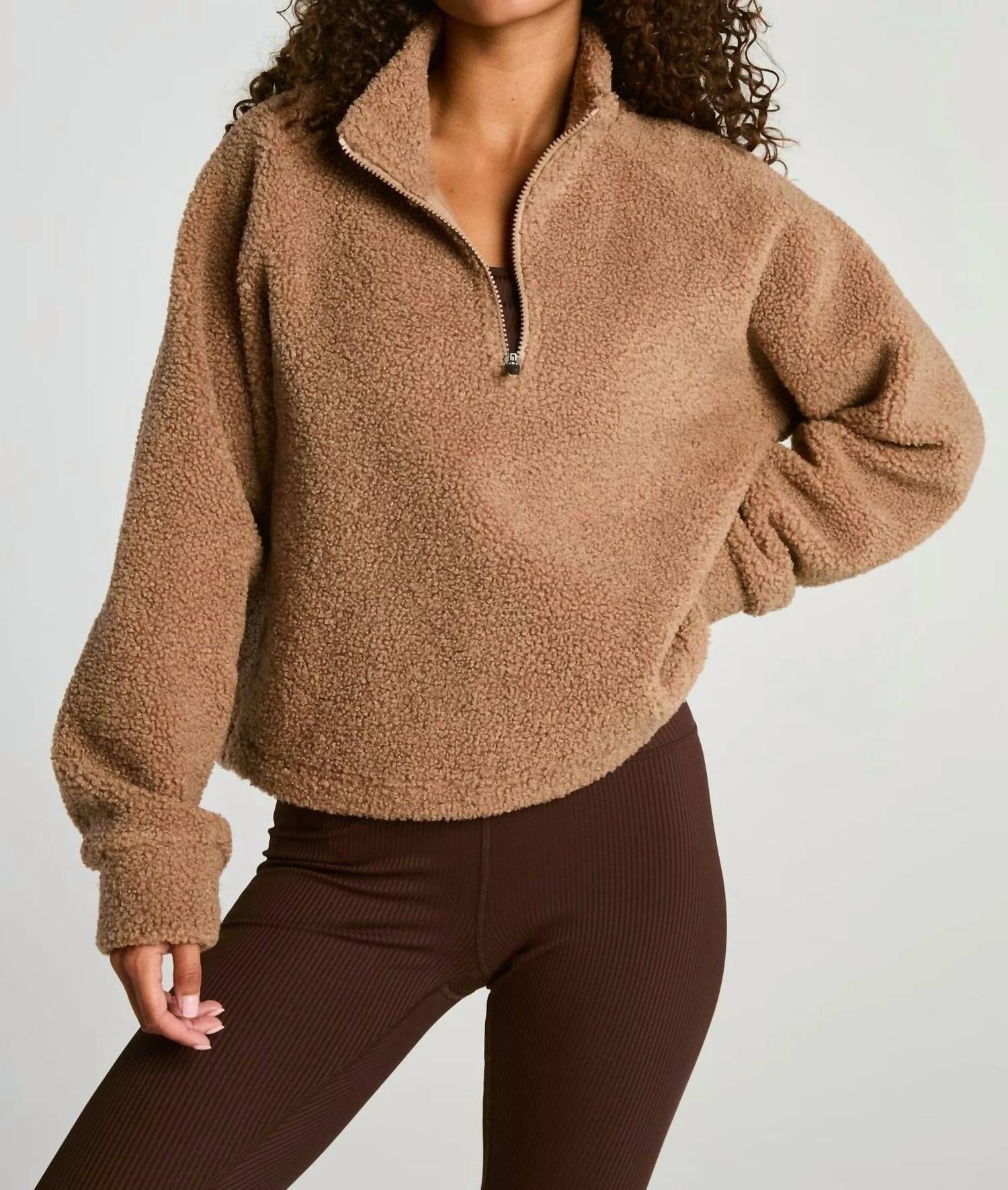 Year Of Ours - Lucia Half Zip Sherpa Jacket
