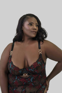 Oh La La Cheri - Azalea Lace Teddy - Plus