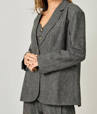 Mystree - Sparklet Pinstripe Blazer