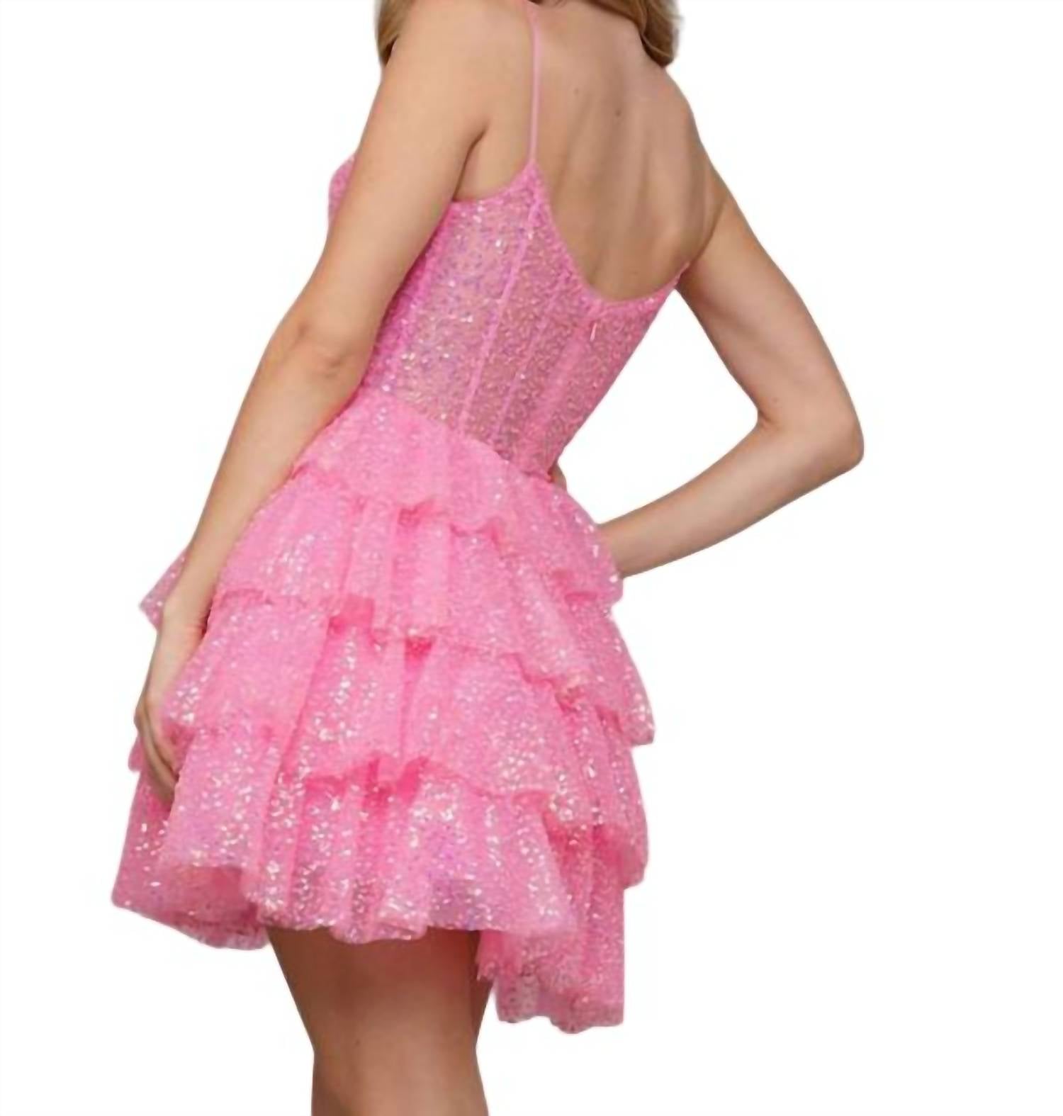 Colors Dress - Sleeveless Cocktail Mini Dress