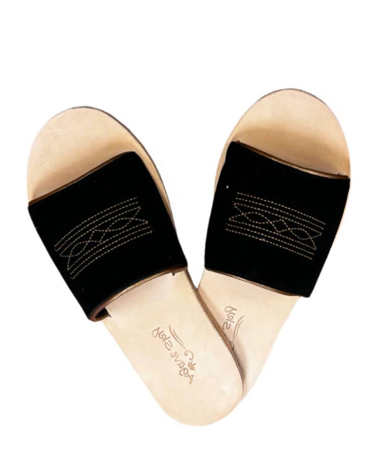 Agave Sky - Women's Nadia Western Hair On Hide Sandals