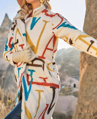 Dolcezza - Sherpa Monogram Coat