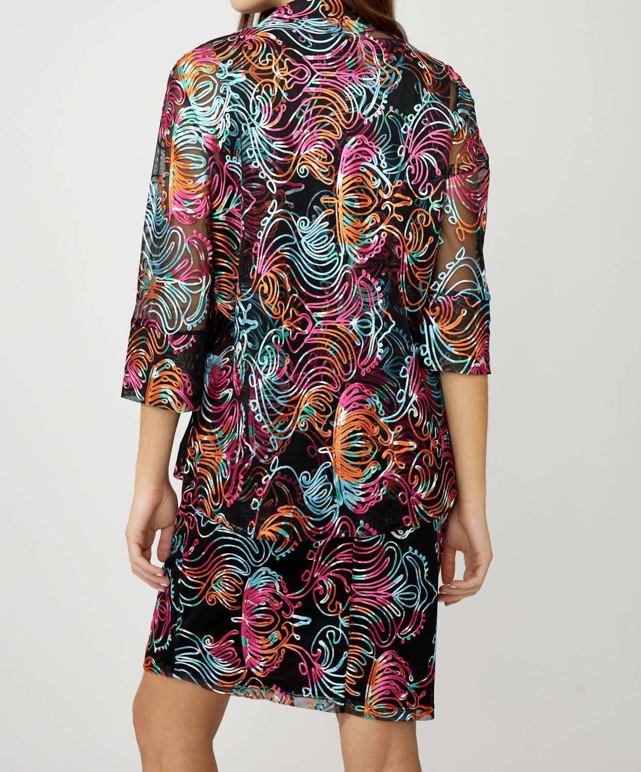 Frank Lyman - Abstract Lightweight Mesh Jacket