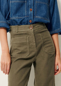 Sessun - Hudpeach Semi-wide Crop Pants