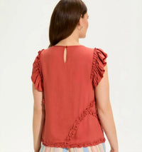 Fdj - Flutter sleeve top