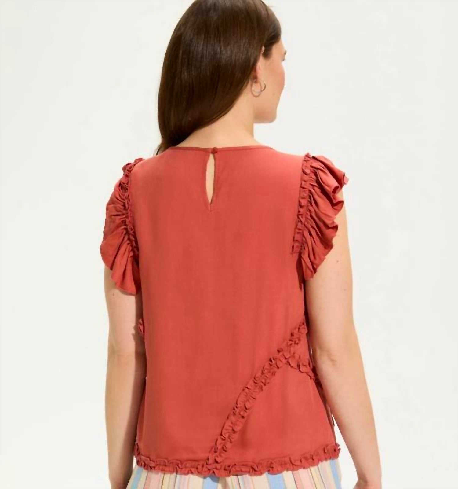 Fdj - Flutter sleeve top