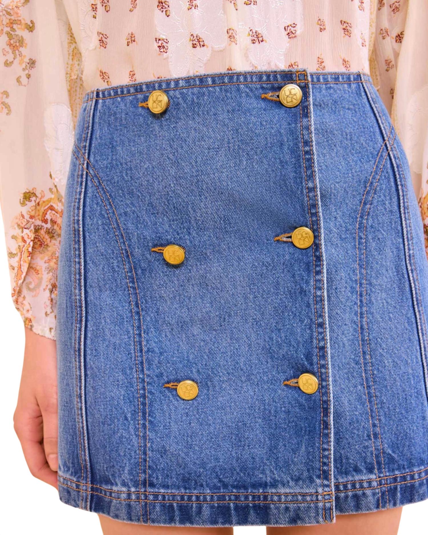 Ulla Johnson - Clara Mini Denim Skirt