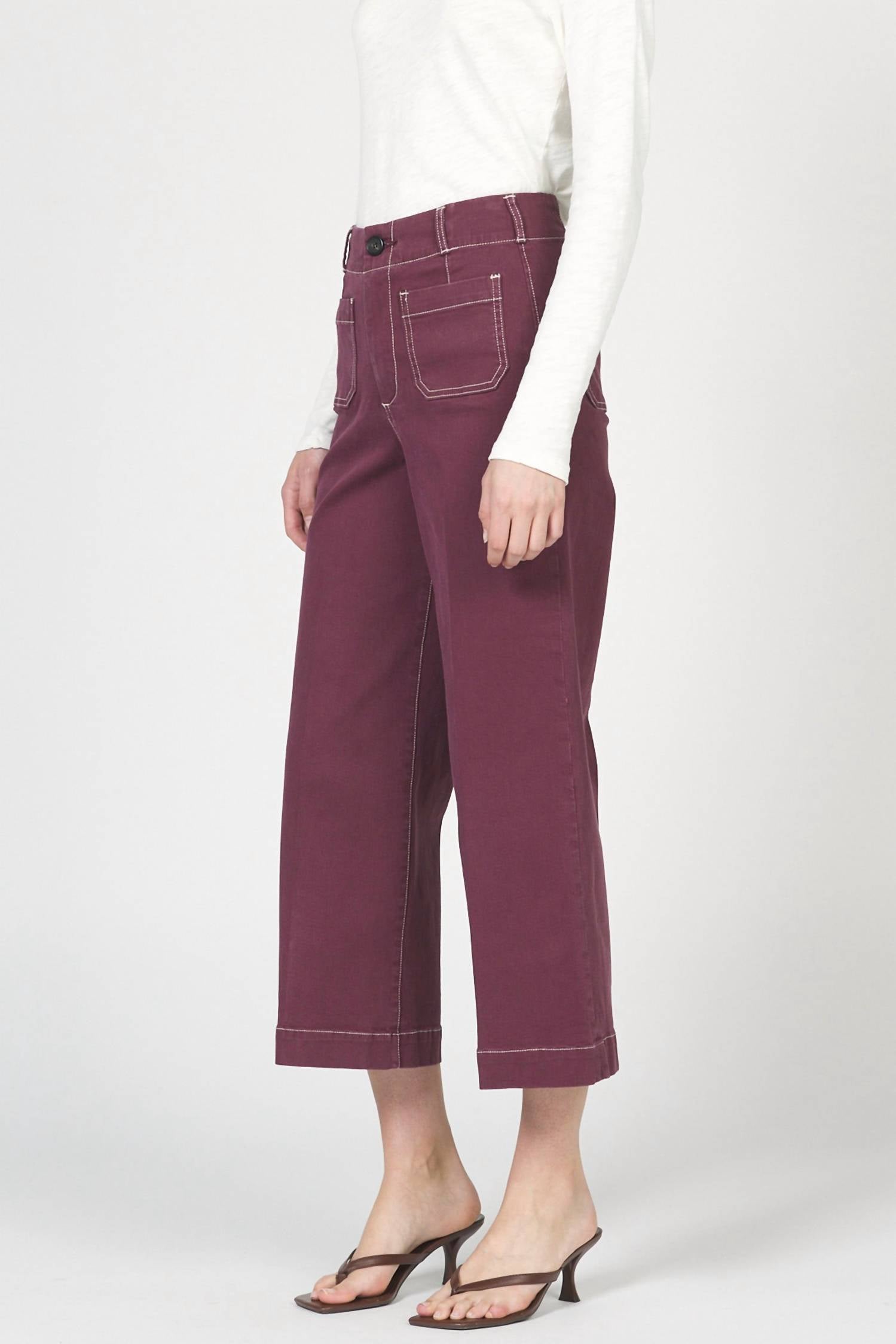 DEAR JOHN DENIM Audrey High Rise Crop Jean in fig - women's jeans - alternate view