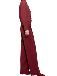 Luisa Cerano - Women's Long Sleeve Ruffled Blouse