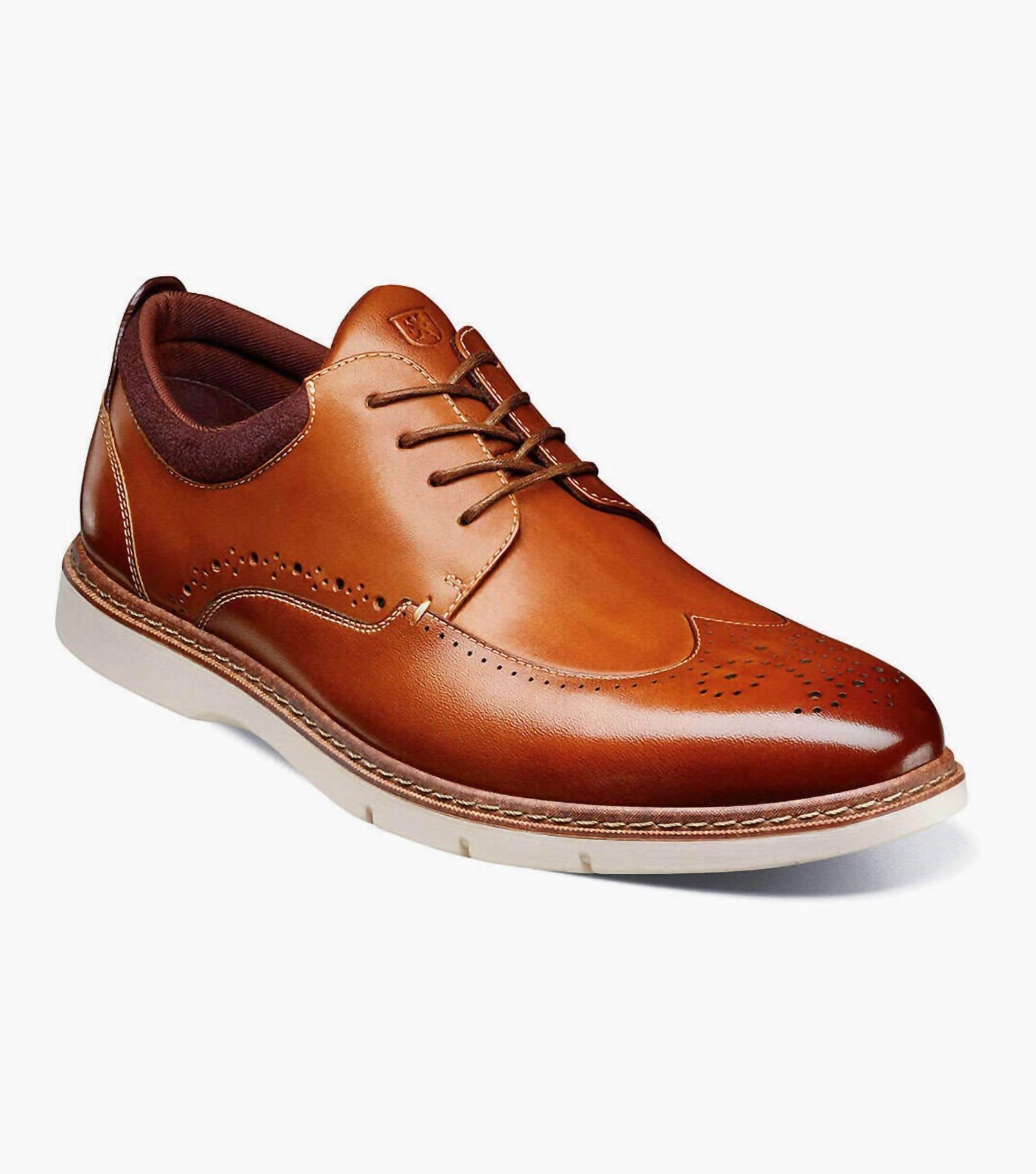 STACY ADAMS Men's Synergy Wingtip Oxfords in cognac - men's shoe