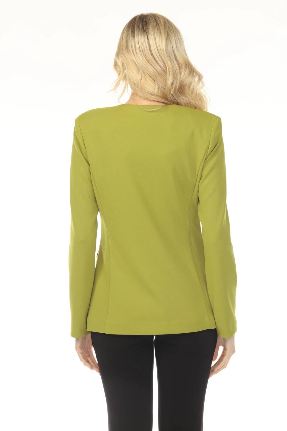 Joseph Ribkoff - Collarless Long Sleeve Blazer