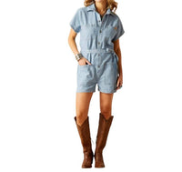 Ariat - Herringbone Denim Romper