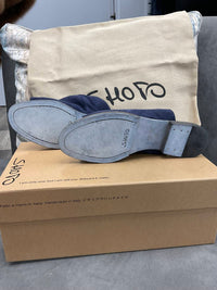 Shoto - Suede navy slides