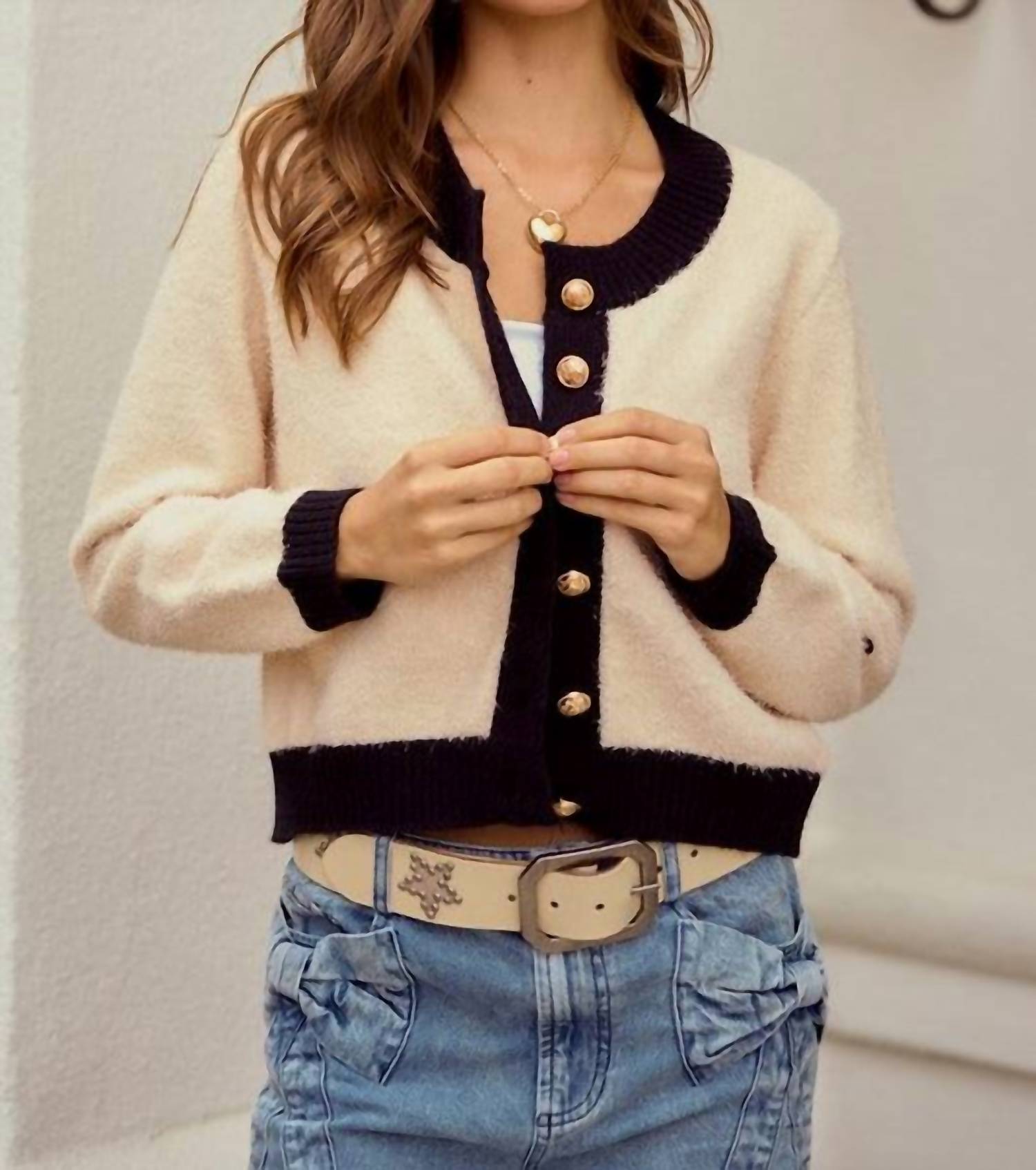Lovlov - Soft Button Down Sweater Cardigan