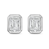Diana M Jewels - Women's Emerald Lab-grown Diamond Stud Earrings (15.00 Tcw) - Grand