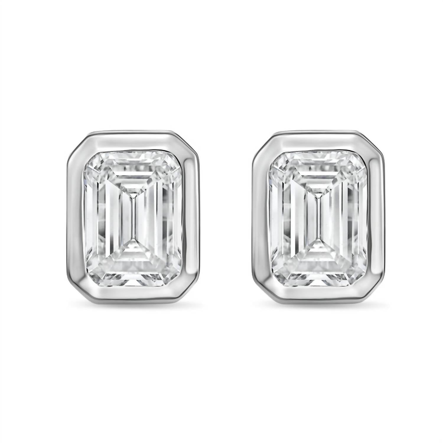 Diana M Jewels - Women's Emerald Lab-grown Diamond Stud Earrings (15.00 Tcw) - Grand