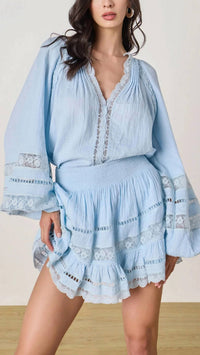 Rococo Sand - Lace Mini Skirt