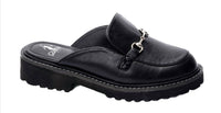 Corkys Footwear Womens Wingin It Heeled Mule in black smooth - women's shoe - alternate view