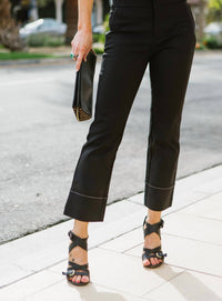 Baxter Cropped Straight-Leg Trouser