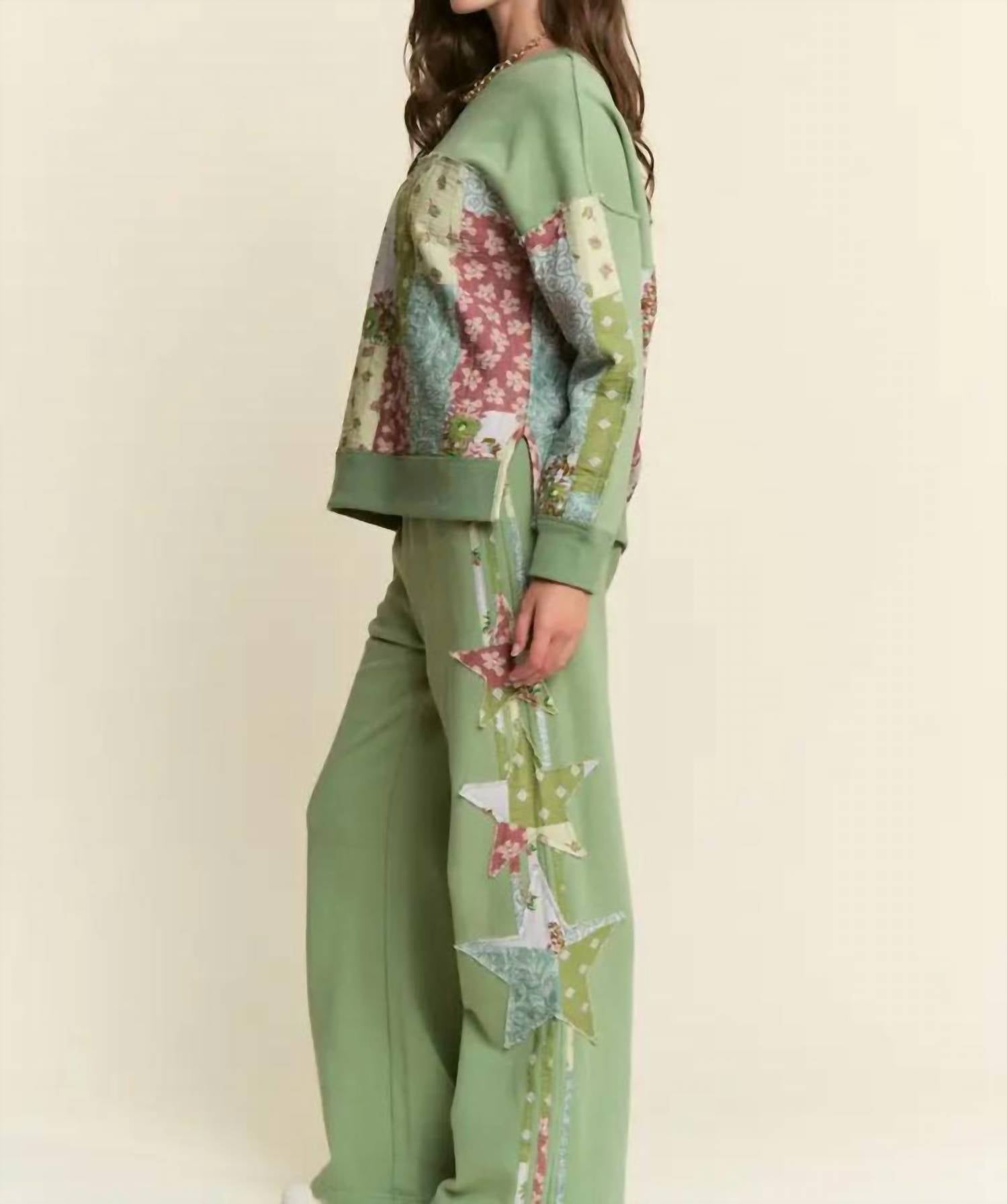 J.Nna - Patchwork Color Block Bottoms