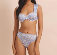 EVARAE Women's Audrey Bikini Top in vista fleur - women's swimwear