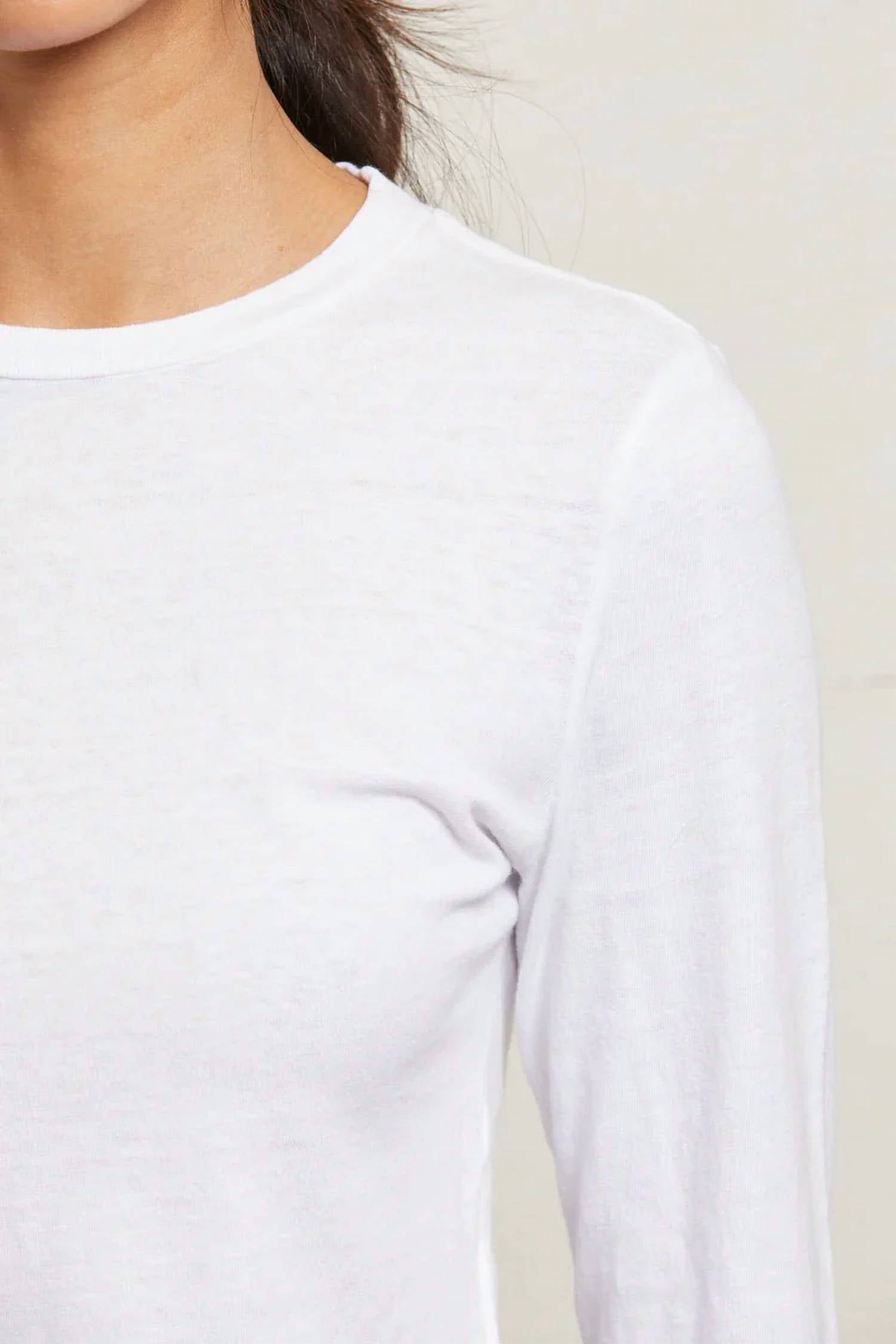 Perfectwhitetee - Jamie Long Sleeve Crew Neck Tee