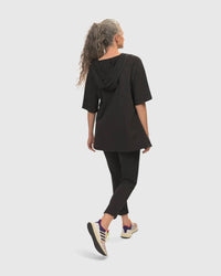 Alembika - Inhale Hooded Hi-lo Top