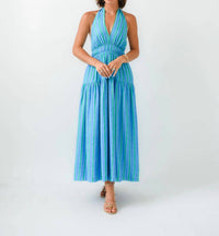 B.Right - Crush Halter Maxi Dress