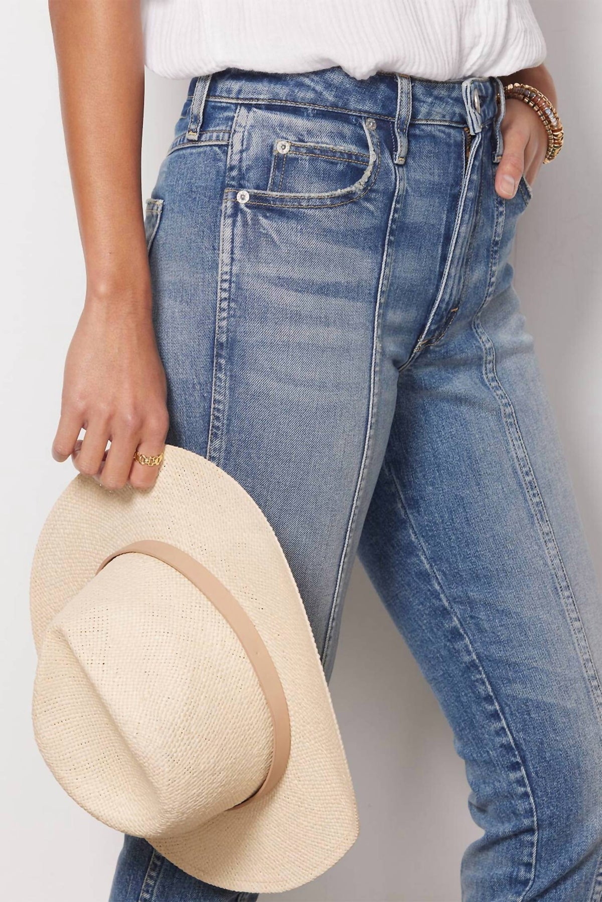 SEAMED CHELSEA LONG JEAN