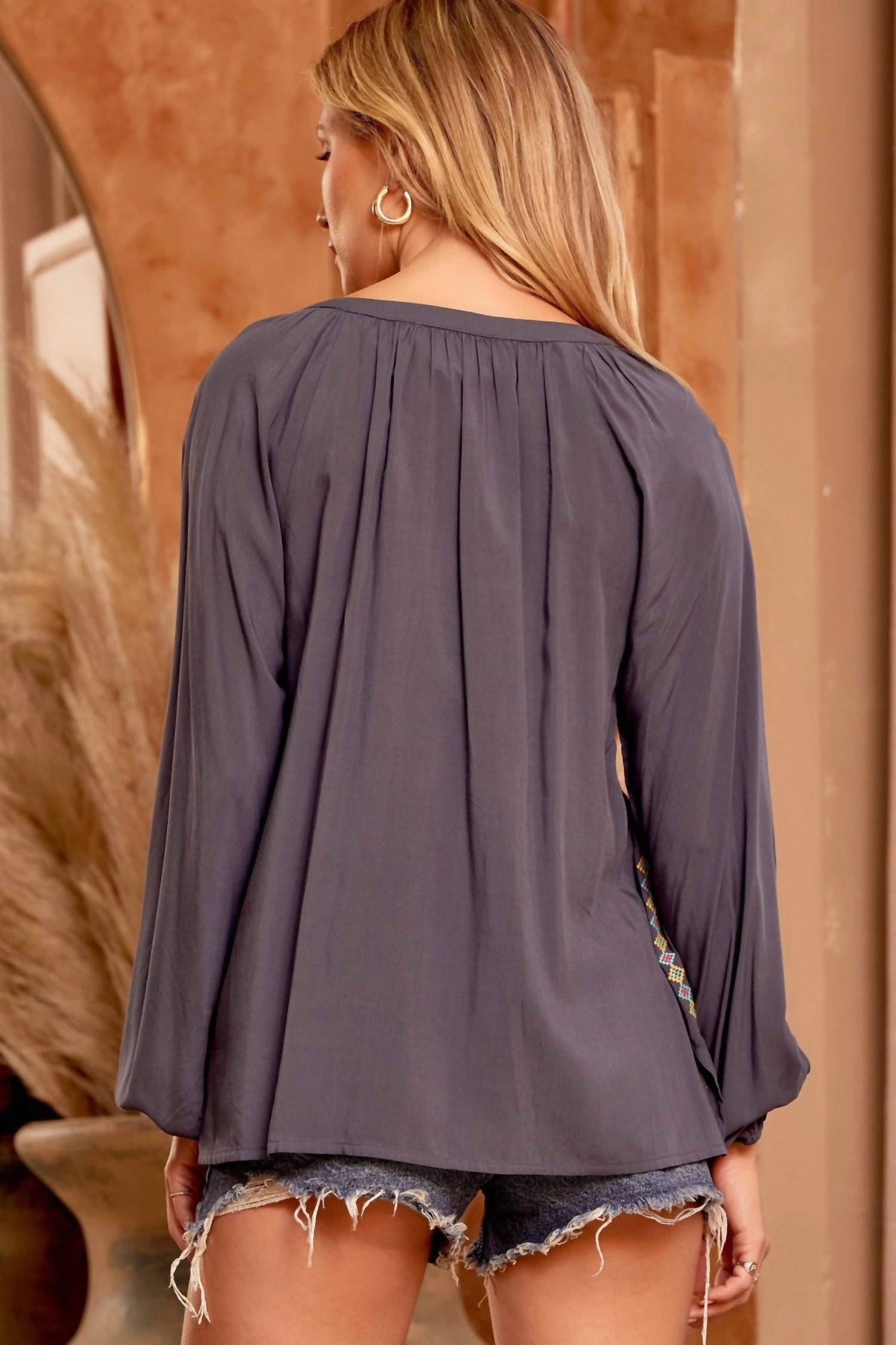 Andree By Unit - Embroidered Lace Blouse