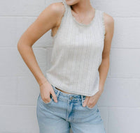 Miou Muse - Pointelle Tank Top