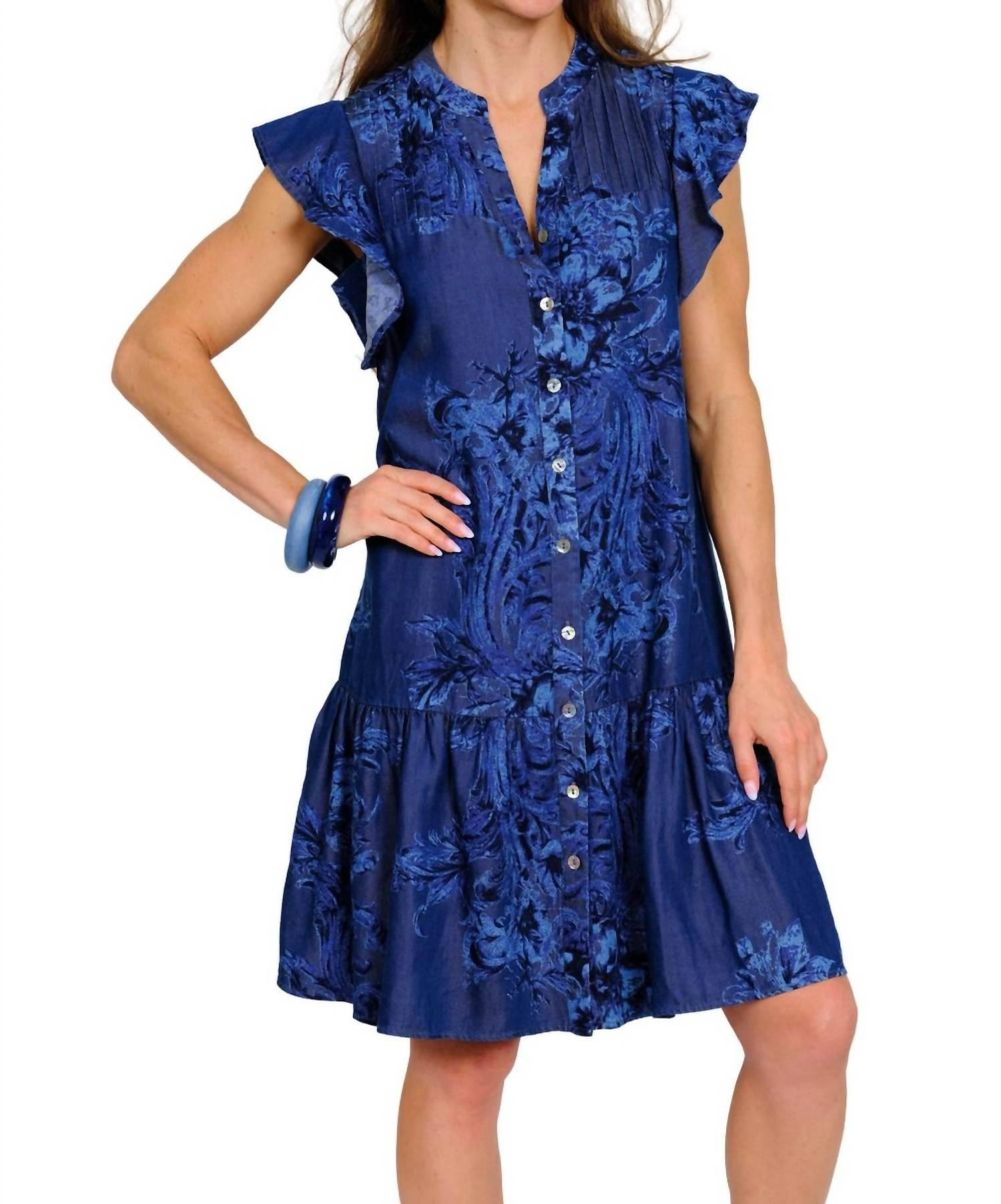 Lior - Kelsey Ruffle Sleeve Dress