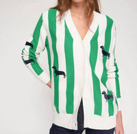 Vilagallo - Stripe Dachshunds Cardigan