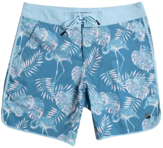 Flomotion - Men's Flamingo Paradise Scallop Boardshorts