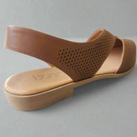 bueno Women's Bianca Flat Shoe in walnut - women's flats - detail view