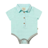 Me & Henry - Boy's Helford Woven Onesie