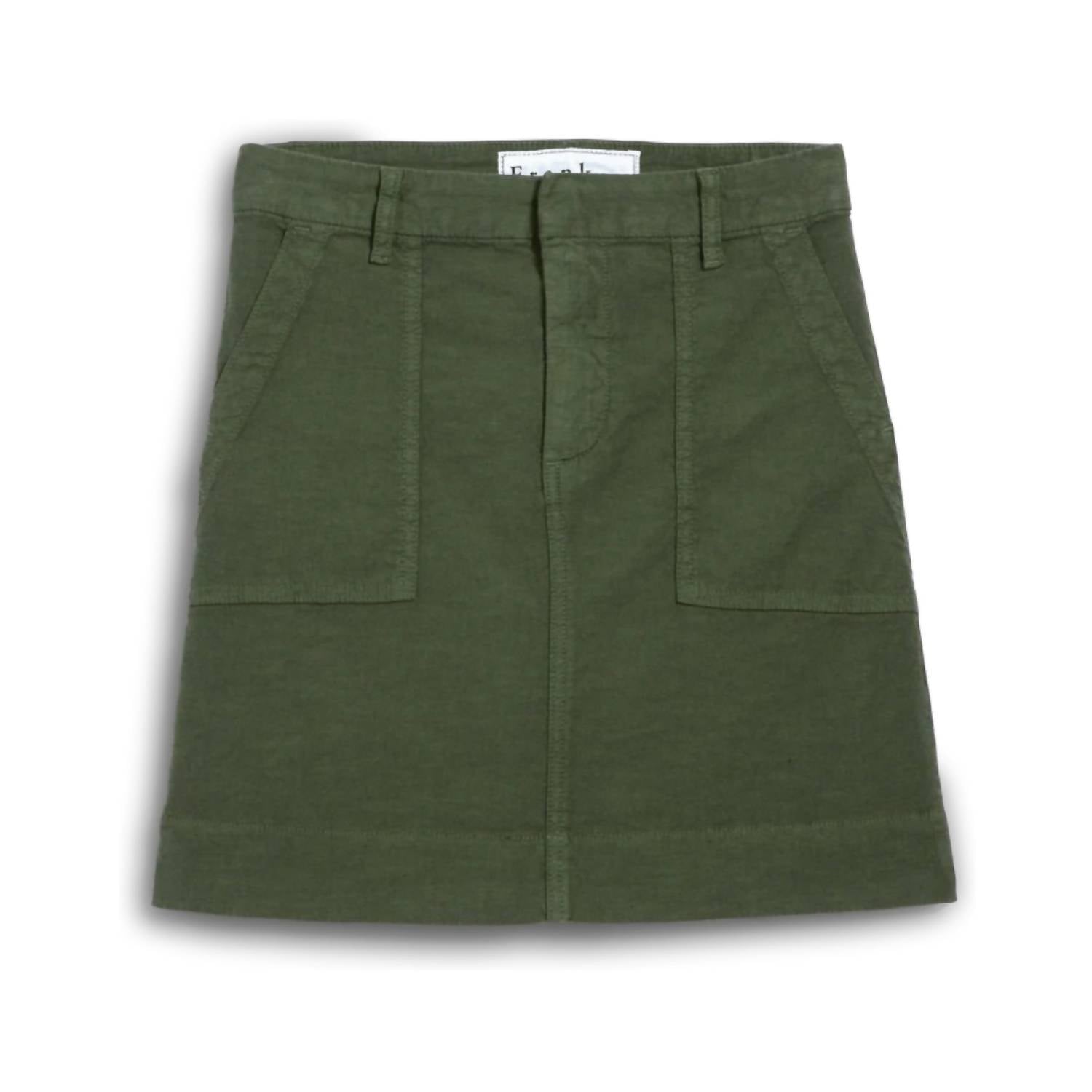 Frank & Eileen Jameson Utility Skirt in hunter green - women's skirt - view 4