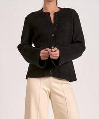 Elan - Wide Sleeve Button Down Cardigan