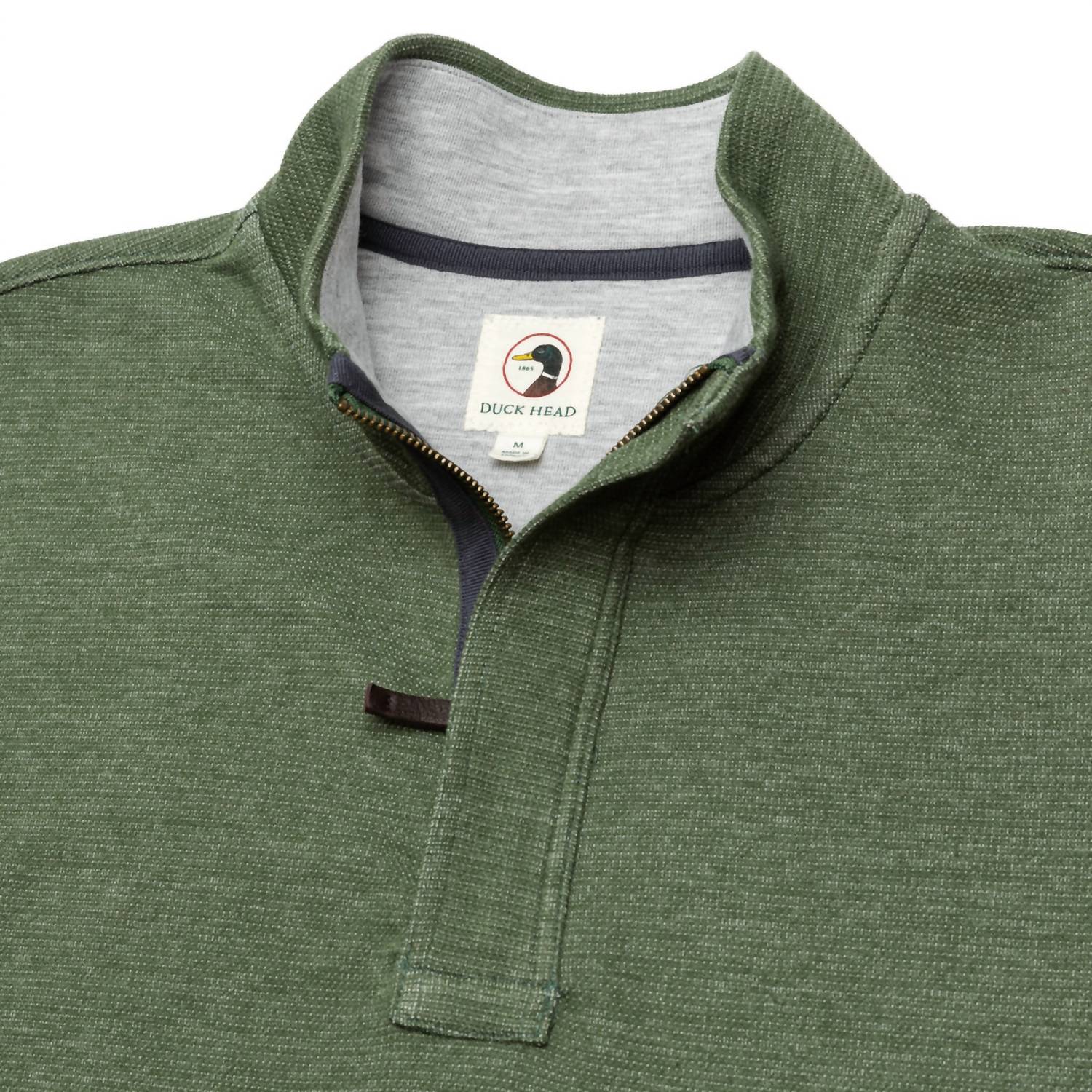 Duck Head - Bearing Pique Performance 1/4 Zip Pullover Sweater