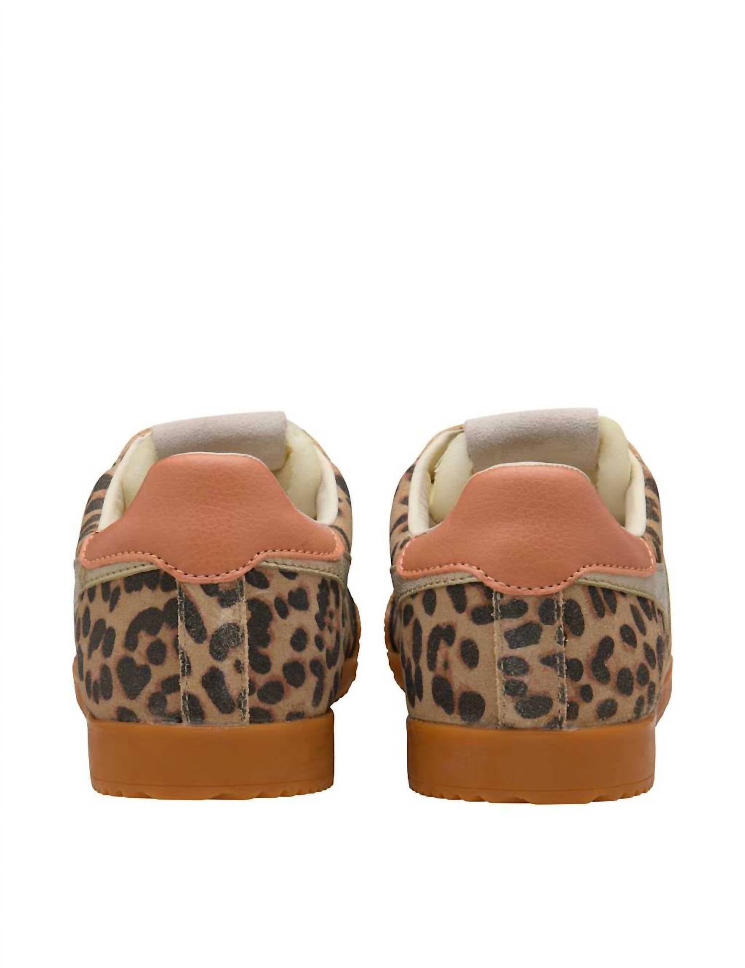 Gola Women's Elan Leather Sneakers in safari - women's sneaker - detail view