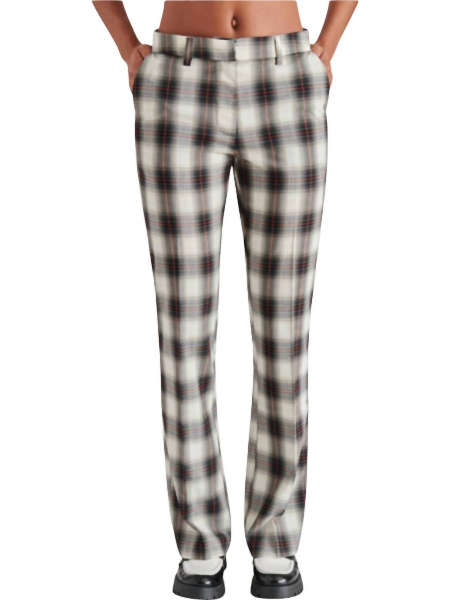 STEVE MADDEN Waverly Plaid Pants - women's pants