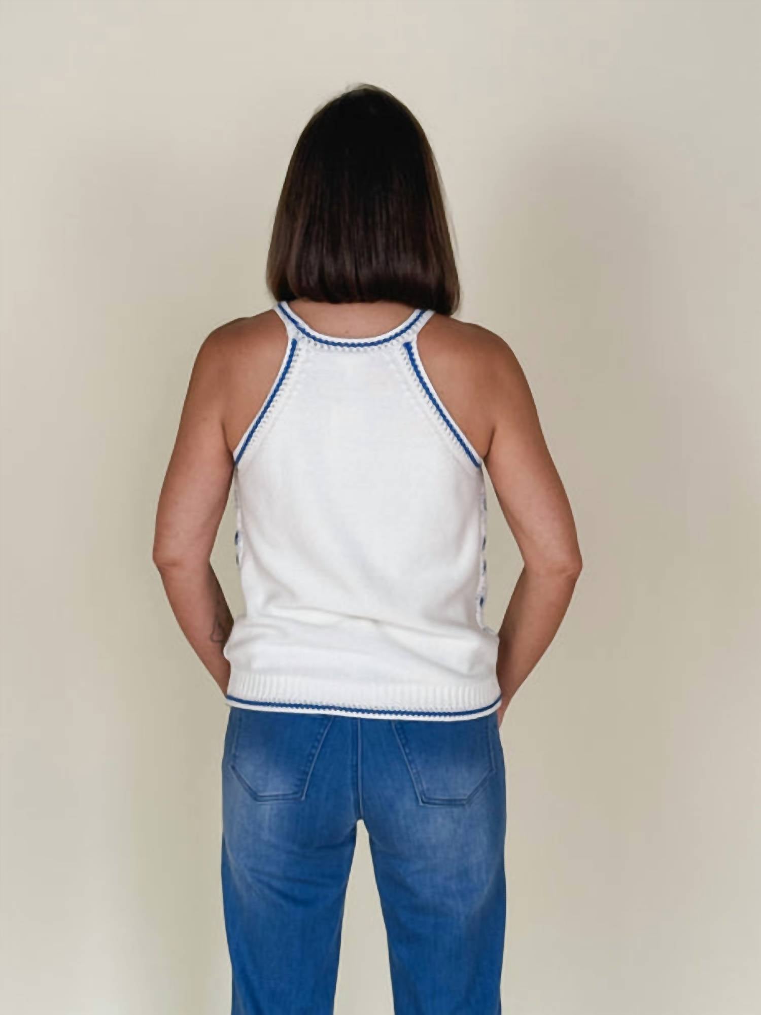 Tribal - Retro Crochet Sweater Tank