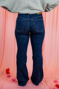 Free People Double Knot High Rise Straight Bootcut Jean in aegean - women's jeans - view 4