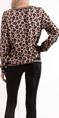 Gigi Moda - Daralice Leopard Long Sleeve Blouse