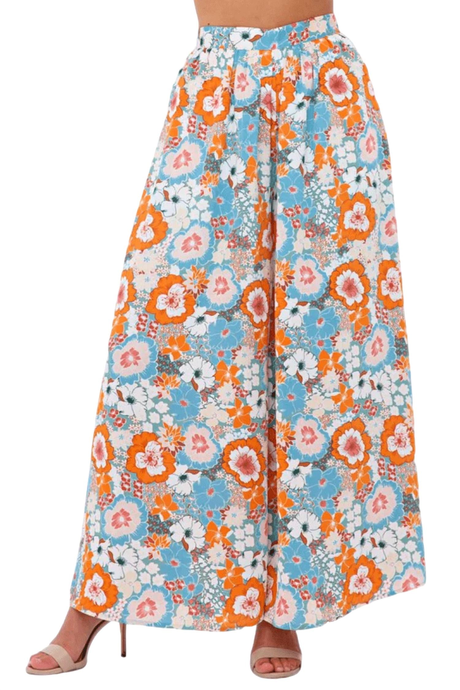 Fore Collection - Harmony Flower Power Crop Top & Flare Pant Set
