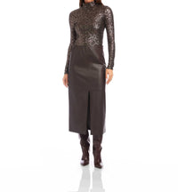 Fifteen Twenty - Kaia Faux Leather Midi Skirt